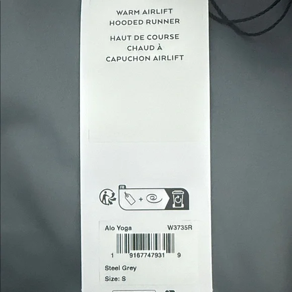 ALO YOGA | ✨NEW✨ Warm Airlift Hooded Runner in Steel Grey - Picture 4 of 4